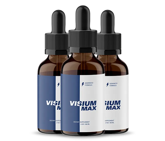 Visium Max eye support supplement bottles